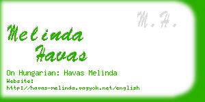 melinda havas business card